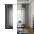 thumbnail image 1 of Cortina de ventana de gasa heer con barra de anillo para cocina, dormitorio TFixol Cortina de ventana, 1 of 7