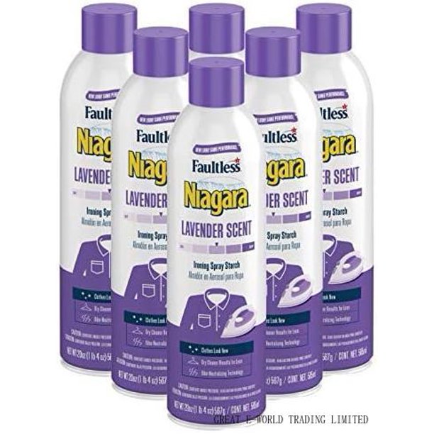 liquid starch iron spray lavender scent (20 oz, 6pack) starch spray