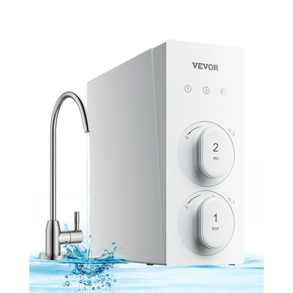 VEVOR Reverse Osmosis System 400 GPD 8-stage Tankless Under Sink Water Filter System