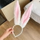 thumbnail image 4 of Diadema de Pascua con Orejas Flexibles | Ideal para Fiestas de Disfraces Infantiles y de Adultos | Accesorio para Disfraz de Conejito | Ligera y Cómoda | Blanca | 38 X 14 X 3 Cm, 4 of 7