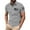Light Gray, variant on Yongcuo Independence Day Men's Short Sleeve Polo Shirt with American Flag Print Casual Slim Fit Collared T-Shirt for Everyday Wear Army Green L