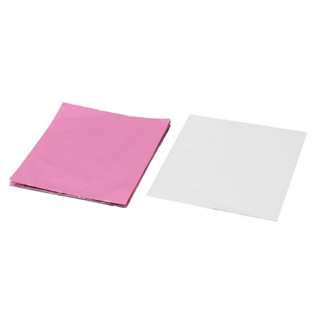 - Aluminum Foil Square Chocolate Sugar Packing Tinfoil Paper Pink 9 x 9cm 100pcs