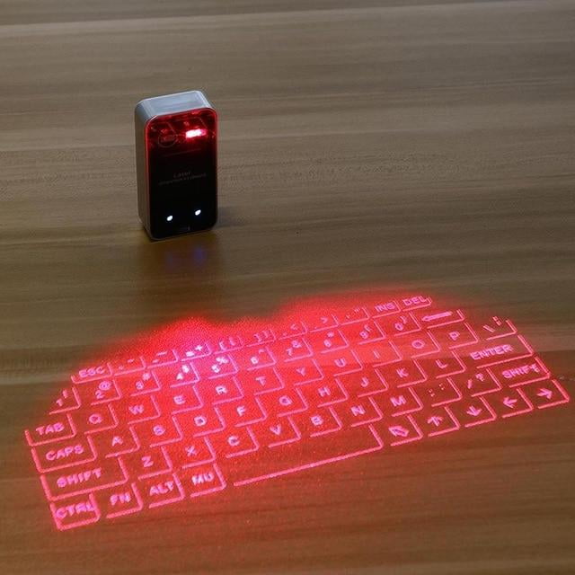 Color : Black YongFeng New Wireless Bluetooth Laser Virtual Laser Projection Keyboard 2-in-1 Charging Treasure Function JF