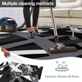 thumbnail image 5 of Gray Black Geometric Outdoor Rug for Patio/Deck/Porch, Non-Slip Large Area Rug 6 x 9 Ft, Modern Art Abstract Grey Line Indoor Outdoor Rugs Washable Area Rugs, Reversible Camping Rug Carpet Runner, 5 of 8