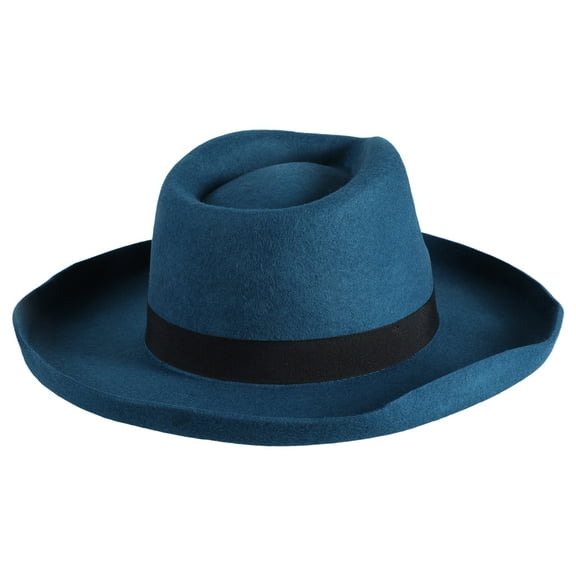 Wool Top Hat Old-fashioned Fedoras Hat Gift for Boyfriend Hat Wide Brimmed for Travel for Outdoor Gatherings