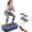 BASIC.BLUE, variant on Vibration Plate Fitness Platform Exercise Machine Body Vibrating Board | Curved Design Powerful 200W Bluetooth Oscillating Shake Plate for Lymphatic Drainage Recovery Whole Body Toning With Handles