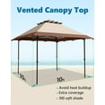 thumbnail image 6 of Quictent Pop up Canopy Tent 10'x10' Instant Outdoor Portable Gazebo Party Tent Waterproof, One Person Set up, Beige/Khaki, 6 of 9