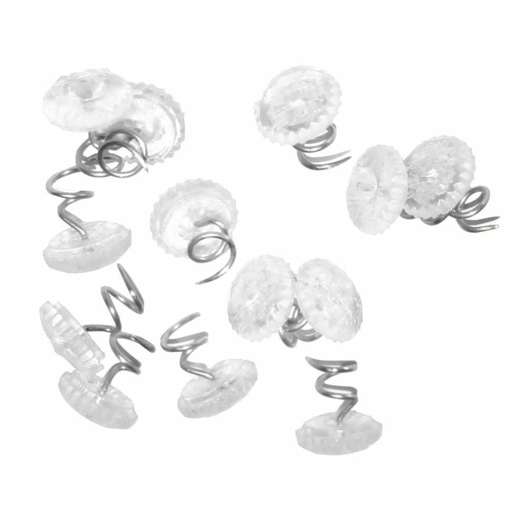 100 Pcs Clear Heads Twist Pins For Upholstery, Slipcovers And Bedskirts