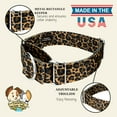 thumbnail image 6 of Country Brook Petz® 1 1/2 inch Leopard Print Martingale Dog Collar, Medium, 6 of 6
