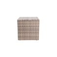 thumbnail image 1 of Table Carrée en Verre Extérieur 200 lbs Rotin Patio avec Compartiment de Rangement - Gris Mélangé, Gris Foncé & Gris Clair, 1 of 1