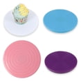 thumbnail image 3 of KDJ 360 Degree Rotating Cake Turntable Stand for Cake Decorating, Revolving Plate for Baking Pastry, ABS Material, Blue , 14 x 1.5 cm, 3 of 7
