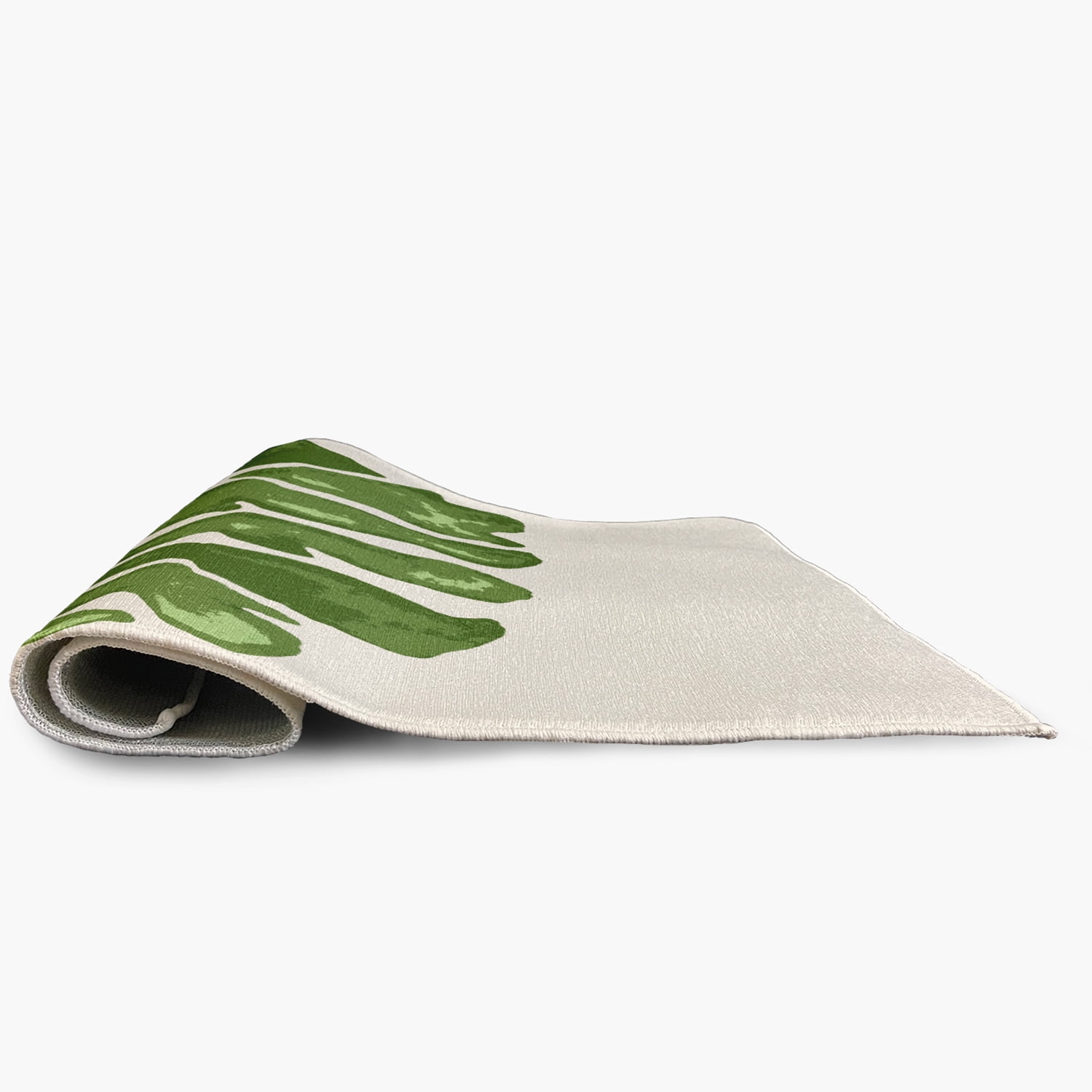 Simply Daisy 2' x 3' Green Big Leaf Spring Chenille Indoor/Outdoor Rug