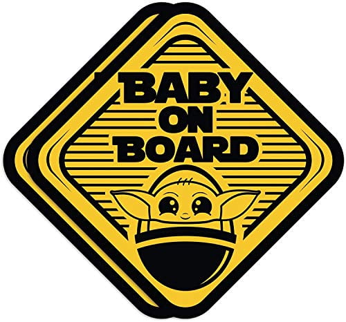 Pack of 2 Baby on Board Stickers Auto Cars Trucks Windshield Wall Windows Laptop