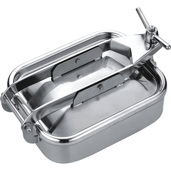 INTSUPERMAI Rectangular Pressure Sanitary Manhole Cover Tank Manway Stainless Steel