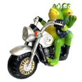 thumbnail image 1 of Pareja De Ranas Adorno Resina Colorido Interesante Rana Divertida Montar En Moto Ver Teléfono Estatuilla Estatua Para La Decoración Del Jardín De La Oficina En El Hogar Yuarrent HA021827-00, 1 of 7