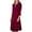 Red, variant on ChaoHeng Women Dresses Plus Trendy Dresses for Women 2025 Holiday Fashion Women Solid Color V-Neck Long Ankle Sleeve High Waist Dress Skirt