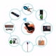 thumbnail image 3 of Injueey Localizador inalámbrico de llaves Rastreador de actividad inteligente Bolsa de equipaje para teléfono anti-perdida Buscador de Electrónica, 3 of 6