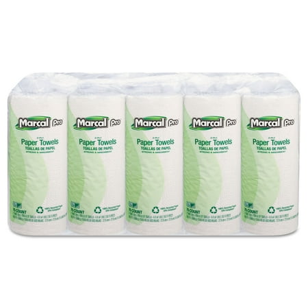 Marcal Pro™ 100% Premium Recycled Perforated Towels, 11 X 9, White, 70/roll, 15 Rolls/carton