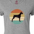 thumbnail image 4 of Inktastic Doberman Dog Retro Sunset Women's T-Shirt, 4 of 5