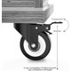 thumbnail image 4 of 4 Ruedas Giratorias Para Muebles De 50 Mm, Ruedas Para Cargas Pesadas, Ruedas Para Muebles, Ruedas De Transporte Con Freno - Capacidad De Carga Máx. 50 Kg Por Rollo - 360 Rot, 4 of 4