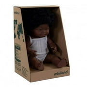 Miniland  Baby Doll African Girl with Down Syndrome 15''