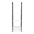 thumbnail image 2 of OFM ESS-1045-BLK-WHT 4-Shelf Free Standing Ladder Bookshelf, White with Black Frame, 2 of 5