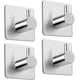 thumbnail image 1 of 4, ganchos para toallas autoadhesivos, ganchos para batas, ganchos de pared, soporte para toallas de baño y cocina de acero inoxidable, gancho para ropa, sin perforaciones Sailing  Electrónica, 1 of 5