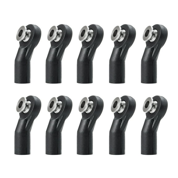 RCLIONS 10Pcs Plastic M3 Rod End Ball Head Holder Tie Rod Ends Ball Joints Right-Hand Screw for 1/10 RC Crawler Axial SCX10 Car Trucks Parts