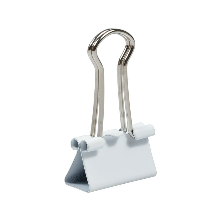 JAM Paper Envelope Colorful Binder Clips Small 3 4in White 25 Pack