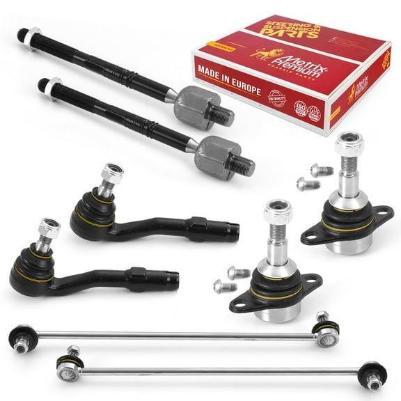 Metrix Premium Chassis Parts - 8 PC Front End Suspension Kit Fits 06-07 BMW 525xi, 09-10 528i xDrive, 08 528xi, 06-07 530xi, 08 535xi, ES800397, EV800266, K500324, K750213, K750214