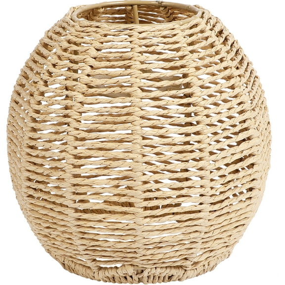 BESTONZON Rattan Pendant Lamp Shade with Woven Design Classic Style for Indoor Lighting