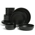 thumbnail image 6 of over&back Rim Dinnerware Set - Stoneware Dishes - Comes with 4 Dinner Plates, 4 Cereal Bowls, and 4 Dinner Bowls - 12-Piece All-Occasion Place Settings - Serves Four - Semi-Matte Sage, 6 of 6