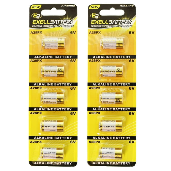 10x Exell A28PX 6V Alkaline Battery L544BP V28PXL K28L PX28A A544