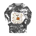 thumbnail image 5 of Gerichy Toddler 2 Pieces Pajama Sets Boys Girls Halloween Pajama Set Long Sleeve Pants Sleepwear Outfits Cute Pumpkin Print Kids Loungewear 2T-9T, 5 of 7
