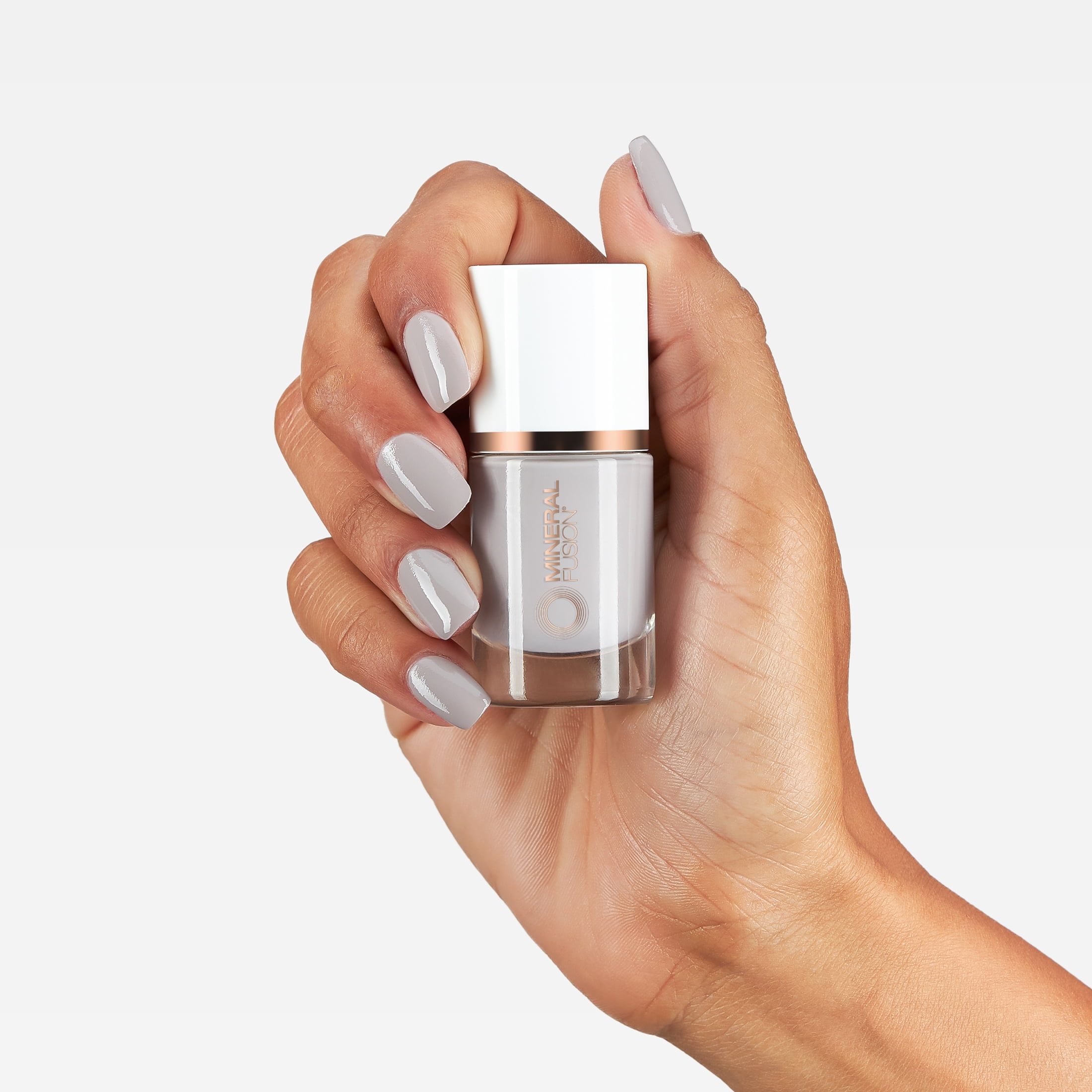 MINERAL FUSION Vegan Nail Polish, "Clean Slate" Grey/Gray/Neutral | Non-Toxic | Cruelty-Free