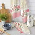 thumbnail image 2 of Kitchen for Utensils Towel Cleaning Household Tableware Cloth Dish Towel Hand Kitchen Microfiber Stripe Pink Flower Rose, 2 of 7