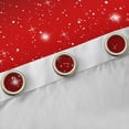 thumbnail image 4 of Feelyou Red Sequin Print Black Out Curtains for Women, Glitter Diamond Curtains Pack of 2 (42x63 Each), Modern Fashion Princess Bedroom Curtains, Window Curtains Bedroom Decor, 4 of 6