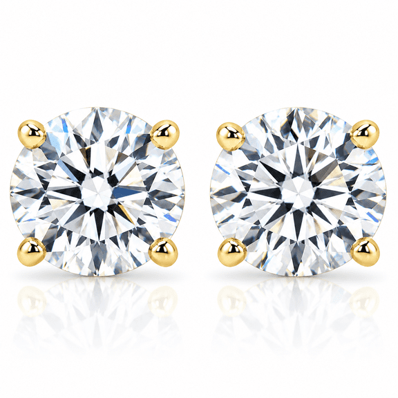 Pompeii 1/2 - 2 Ct TDW Diamond Screw Back Studs in 14k Gold Women's Earrings Lab Grown