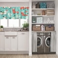 thumbnail image 5 of LALILO Kitchen Curtain Valance And Cactus Green With Lovely Rod Pocket Window Curtain 52"x 18" Set of 2, 5 of 5