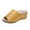 Yellow, variant on LEEy-World Shoes for Women Womens Open Toe Wedge Platform Espadrilles Ankle Strap Buckle Leather Cork Rubber Summer Sandals