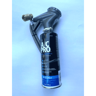 1234 Genuine 8oz R1234YF Refrigerant (3 Freon Cans) & HD Brass Can Tap