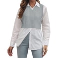 thumbnail image 2 of Sleeveless Women V-neck Knit Crop Sweater Vest Casual Argyle Knit Vest, 2 of 4