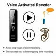 thumbnail image 5 of Digital Voice Recorder Voice Activated for Lectures,Meetings&Class, Audio Tape Recording Device&MP3 Playback, 5 of 8