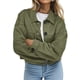 thumbnail image 1 of Chaqueta Corta de Ante Sintético para Mujer, Informal, Ligera, para Otoño e Invierno. Verde XL, 1 of 8