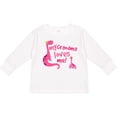 thumbnail image 3 of Inktastic My Grandma Loves Me Girls Dinosaur Girls Long Sleeve Toddler T-Shirt, 3 of 5