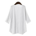 thumbnail image 6 of Baberdicy Blouses for Women, Loose Casual Kimono Women's Swimwear Cardigan Chiffon Beachwear Sheer Tops Capes Women's Coat Women's T-Shirts White, 6 of 7