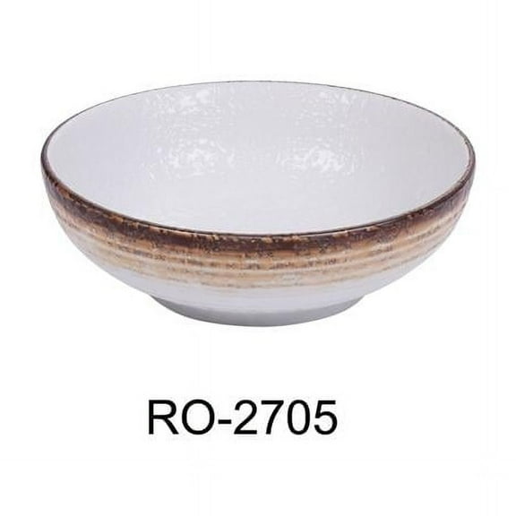 Yanco RO-2705 5 x 1.75 in. Rockeye-2 Porcelain Two-Tone Miso Soup Bowl - 8 oz - Pack of 36