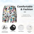 thumbnail image 3 of KLL Dinosaur for Mens Swim Trunks Quick Dry Swim Shorts with Built-in Compression Liner Funny Swimwear Bathing Suits-Large, 3 of 6