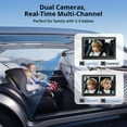 thumbnail image 5 of Baby Car Camera, 7'' HD Dual Channel Baby Car Monitor 1080P Rear Facing Baby Mirror with 150° Wide Angle, 5 of 7