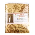 thumbnail image 4 of Luxury Jacquard Curtain Panel with Attached Waterfall Valance, 54 by 84-Inch Angelina Gold (1-Panel), 4 of 5